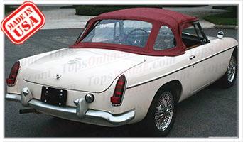 Convertible Tops & Accessories:1963 thru 1970 MGB MK I, MK II & MGC Roadster