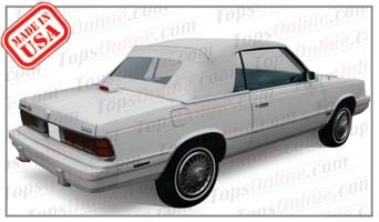 Convertible Tops & Accessories:1984 thru 1986 Dodge 600