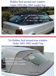 VW Cabrio replacement convertible top