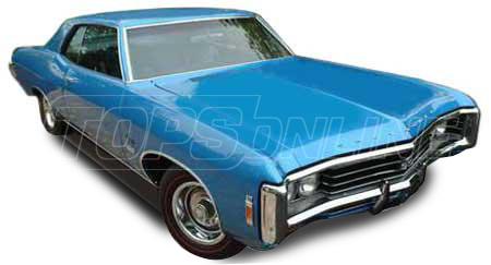 Rubber Weatherstrips (Weather Seals):1969 and 1970 Chevrolet Caprice & Impala--All Hardtop Styles