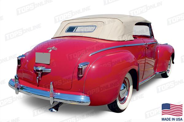 Convertible Tops & Accessories:1940 and 1941 Chrysler Highlander & New Yorker Convertible Coupe