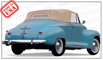 Convertible Tops & Accessories:1942 and 1946 thru 1948 Plymouth Special Deluxe Convertible Coupe
