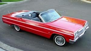 Rubber Weatherstrips (Weather Seals):1961 thru 1964 Chevrolet Impala Convertible