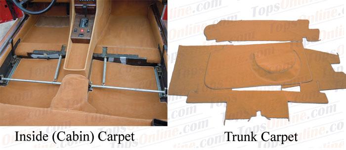 1985 Thru 19 Mercedes Benz 560sl 500sl R107 Chassis Carpet Kits