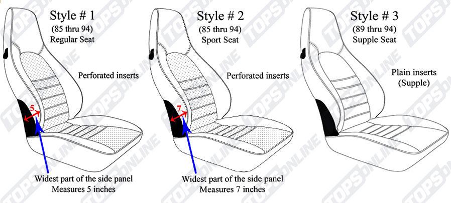 1985-1994 Porsche 911, 912, 930, 964 Carrera Upholstery Seat Covers 1985-1994 Porsche 911, 912, 930, 964 Carrera Upholstery Seat Covers