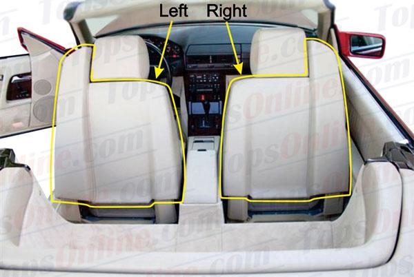 Mercedes Benz R129 Front Seat Covers 1990 2002 300sl Sl320 Sl500 Sl600 German Auto Tops