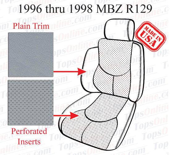 1996 Thru 1998 Mercedes Benz Sl R129 Chassis Upholstery Seat Covers - Replacement Seat Covers Mercedes Benz