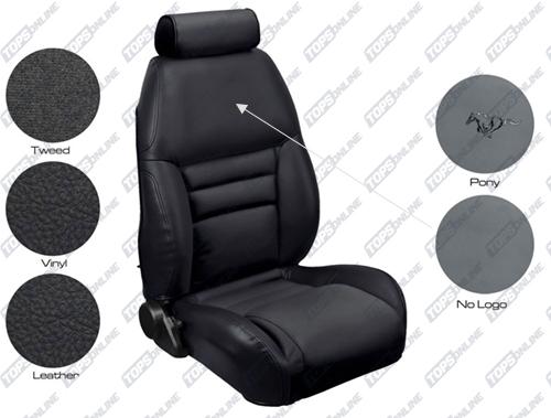 Vintage Car Truck Seat Covers Dark Charcoal Front Bucket Upholstery For 2000 Mustang Gt Coupe Motors - 2001 Ford Mustang V6 Seat Covers